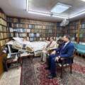 سمير حكمت العطية يزور السيد حسين إسماعيل الصدر للاطمئنان على صحته
